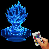 Dragon Ball Z 3D LED Lamp With Remote Control